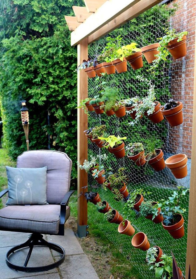 potager vertical pour extérieur arrière cour jardin suspendu DIY original