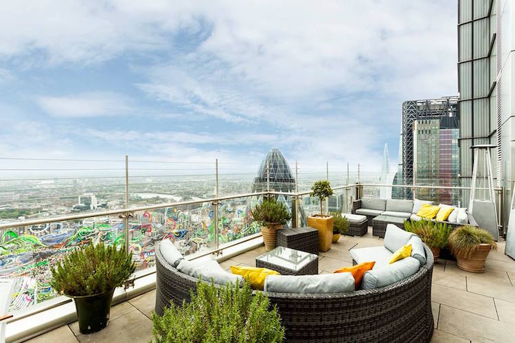 restaurant toit terrasse panoramique SUSHISAMBA à Londres, Liverpool Street