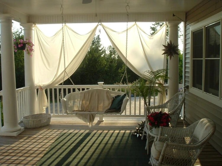 rideau véranda solution pratique esthétique décoration porche