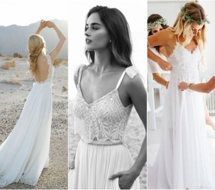 robe de mariée plage 2018 idées tendance