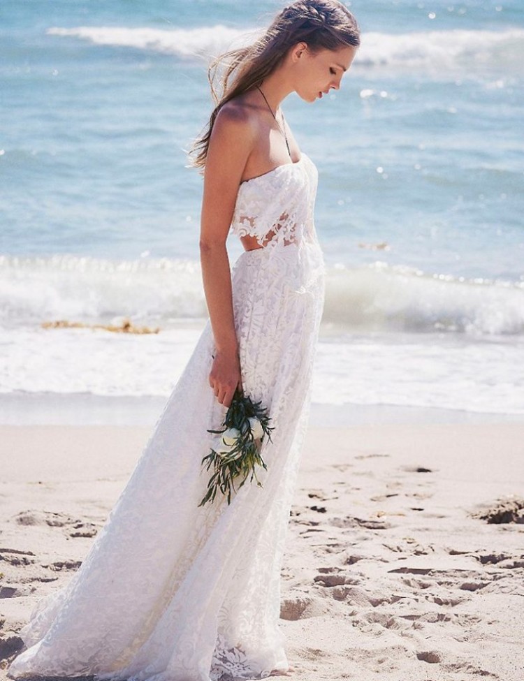 robe de mariée plage style décontracté