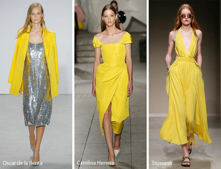 tenue d été femme 2018 selon les tendances de couleurs- jaune soleil