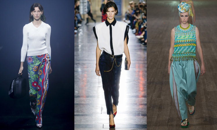tenue d été femme 2018 - топ pantalons par Balenciaga Givenchy et Marc Jacobs