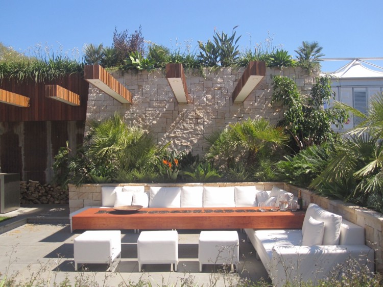 toit terrasse avec salon jardin moderne