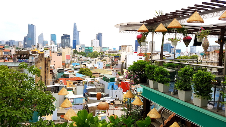 toit terrasse charmant - Duc Vuong Hotel à Hô-Chi-Minh-Ville Saigon Vietnam