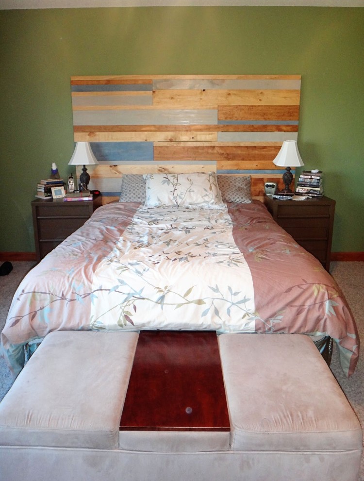 tête de lit en bois projet DIY