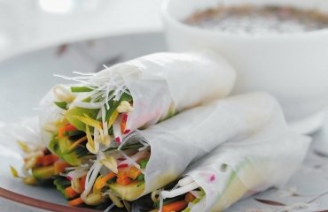 vegan recette rouleaux d'été feuilles de riz