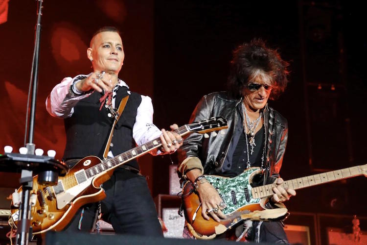 Johnny Depp tournee groupe musique rock Hollywood vampires