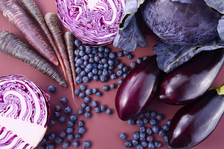 couleurs des legumes fruits bleu violet antioxydants