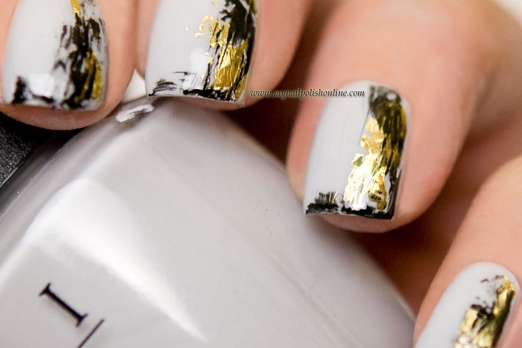Déco ongle avec feuilles d'or : idées pour créer une manucure glamour