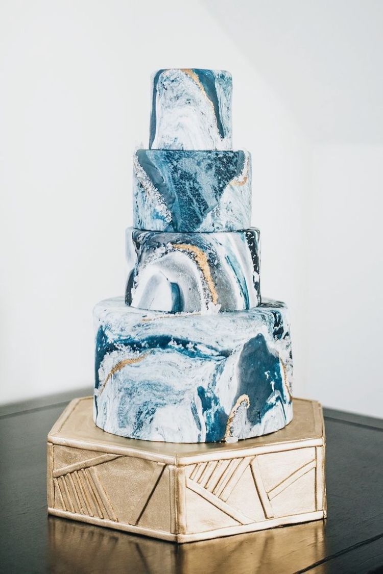 gâteau mariage original inspiré par l'océan