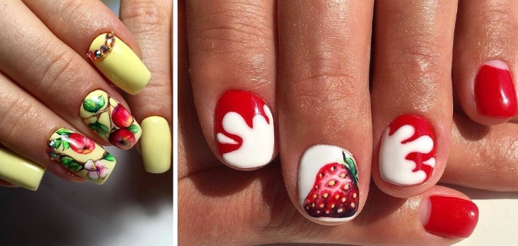 idées nail art déco ongles fruits tendance estivale 2018