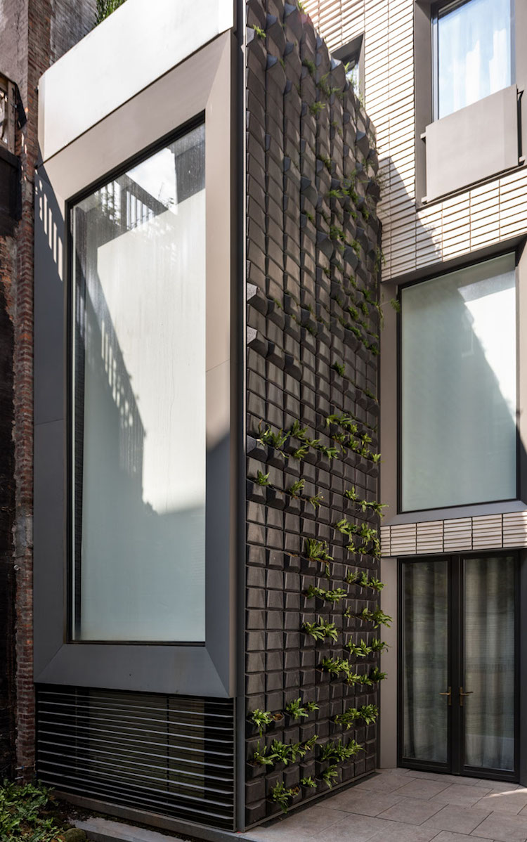 jardin vertical moderne facade vegetalise