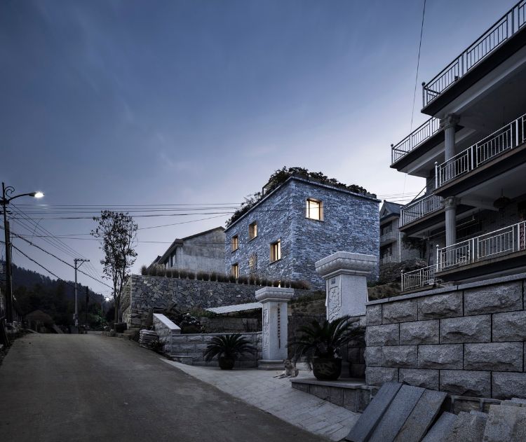 maison toit plat en Chine