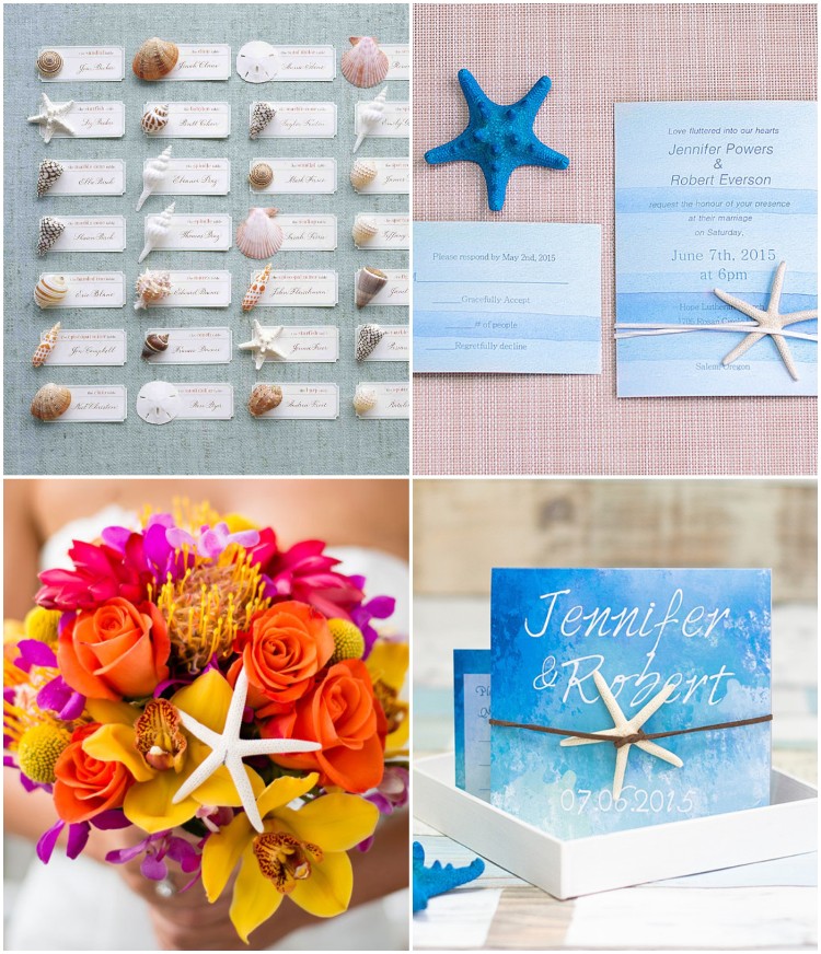 mariage bord de mer idées déco DIY matériaux rustiques style marin esprit Santorini