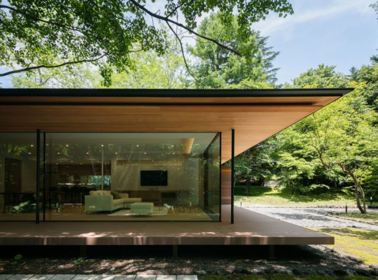 pourquoi opter toit plat maison contemporaine Japon concept écologique proche nature signé Kidosaki Studio