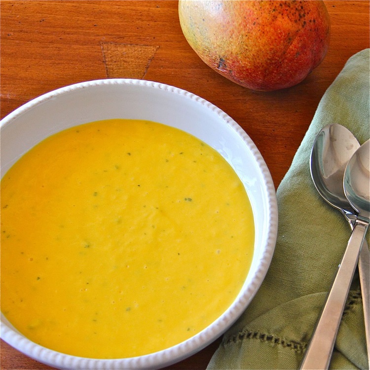 recette soupe froide à la mangue