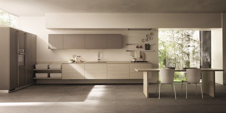 tendance cuisine 2018 luxe pièce maîtresse maison contemporaine design signé Scavolini salon Milan meuble cuisines