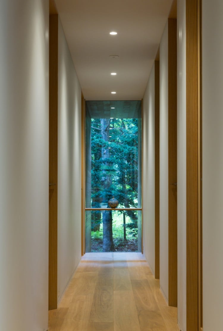 toit plat maison design concept écolo zoom intérieur moderne éclairage indirect spots
