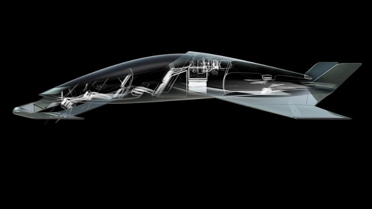 avion du futur Aston Martin Vision Concept 2018 projet lancement véhicule volant urbain