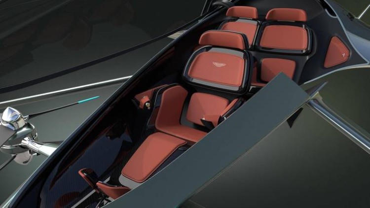avion du futur Aston Martin Vision Concept 2018 zoom design intérieur caractéristiques technologiques