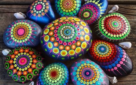 bricolage avec des galets facile mandalas super originales