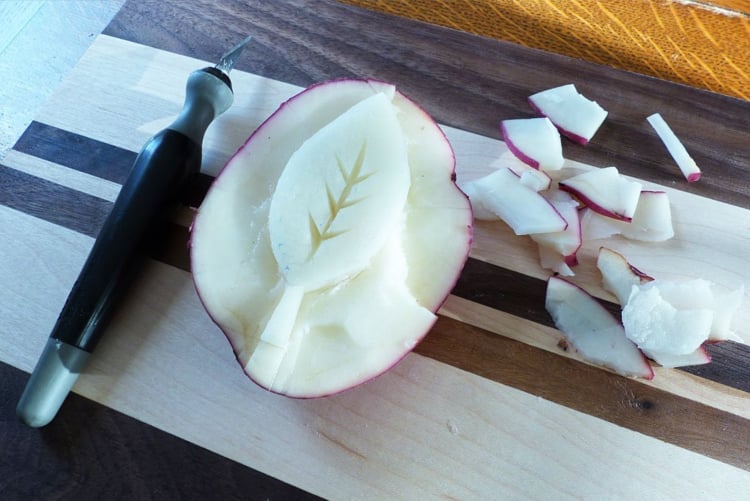 bricolage d'automne facile avec légumes tampon patate original