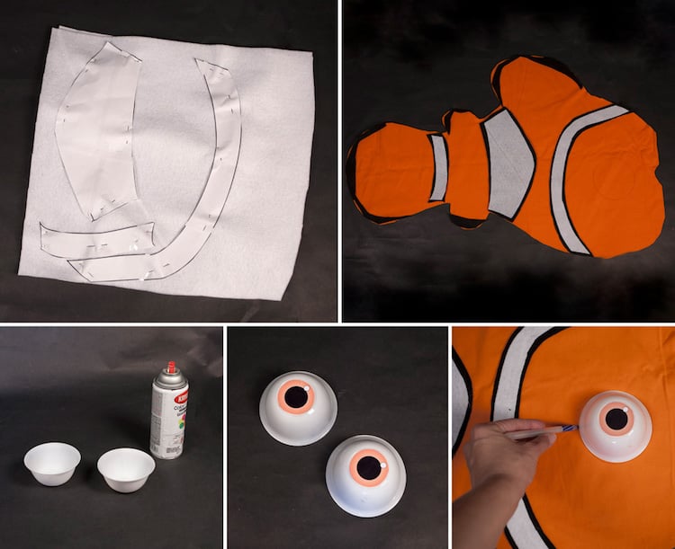 costume Halloween faire soi meme poisson Nemo fil animation