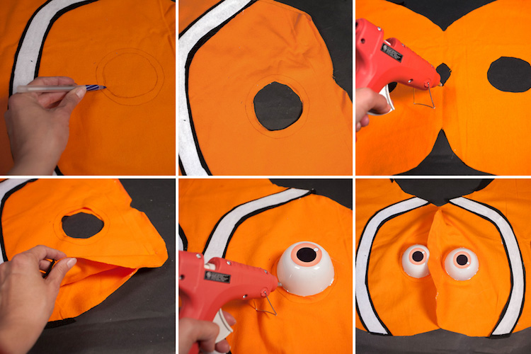 costume Nemo poisson Le Monde de Nemo tutoriel etapes a suivre