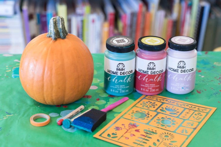 décoration de citrouille originale palette couleurs pastel quels outils nécessaires pour déco Halloween 2018 digne