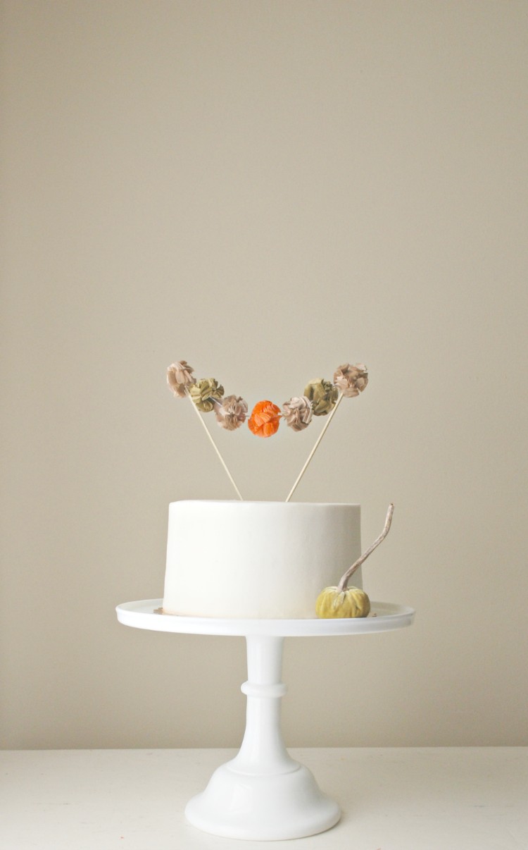 décoration gâteau original DIY mini guirlande pour cake