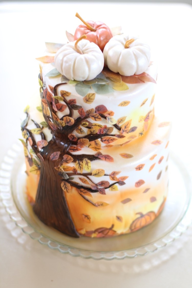 déco automne gâteau originale carot cake idées cake design diverses