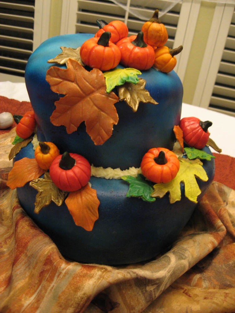 gâteau automne originale thème automnale fête Halloween