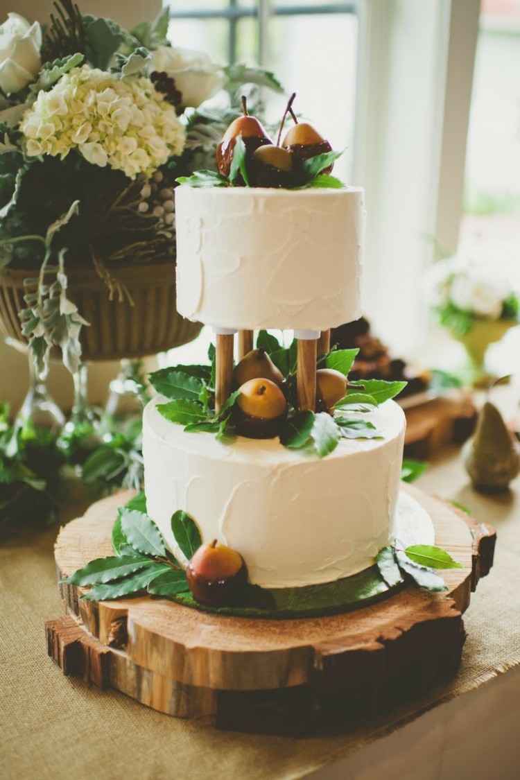 gâteau automne étagé mariage original cake design splendide fruits saison