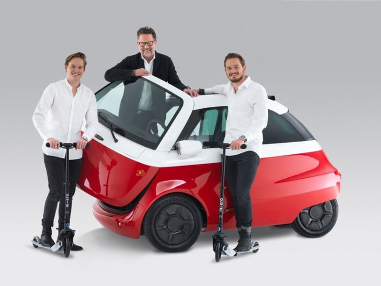 micro véhicule électrique Suisse Microlino design économique respectueux