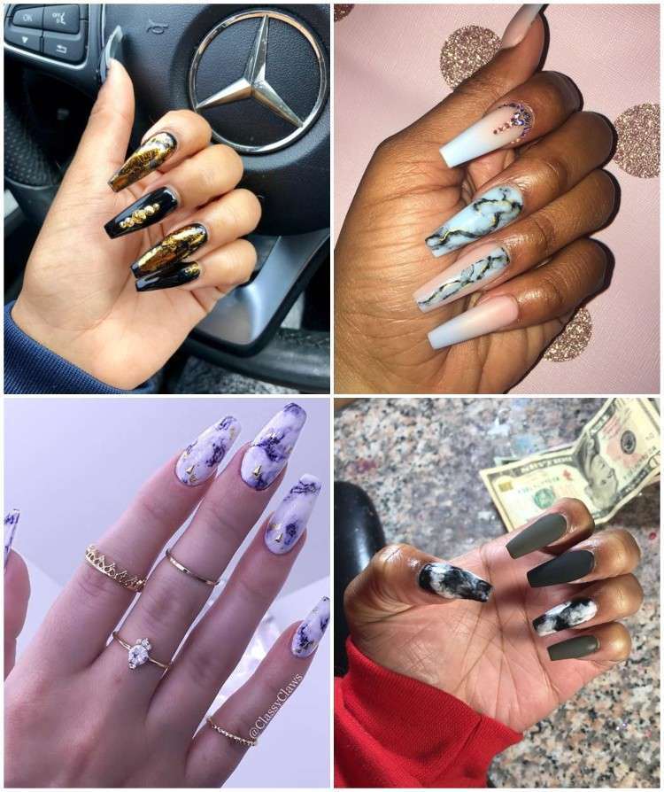 ongle forme ballerine tendance manucure déco ongles nail art original Ongle forme ballerine la tendance manucure qui a envahi les réseaux sociaux!