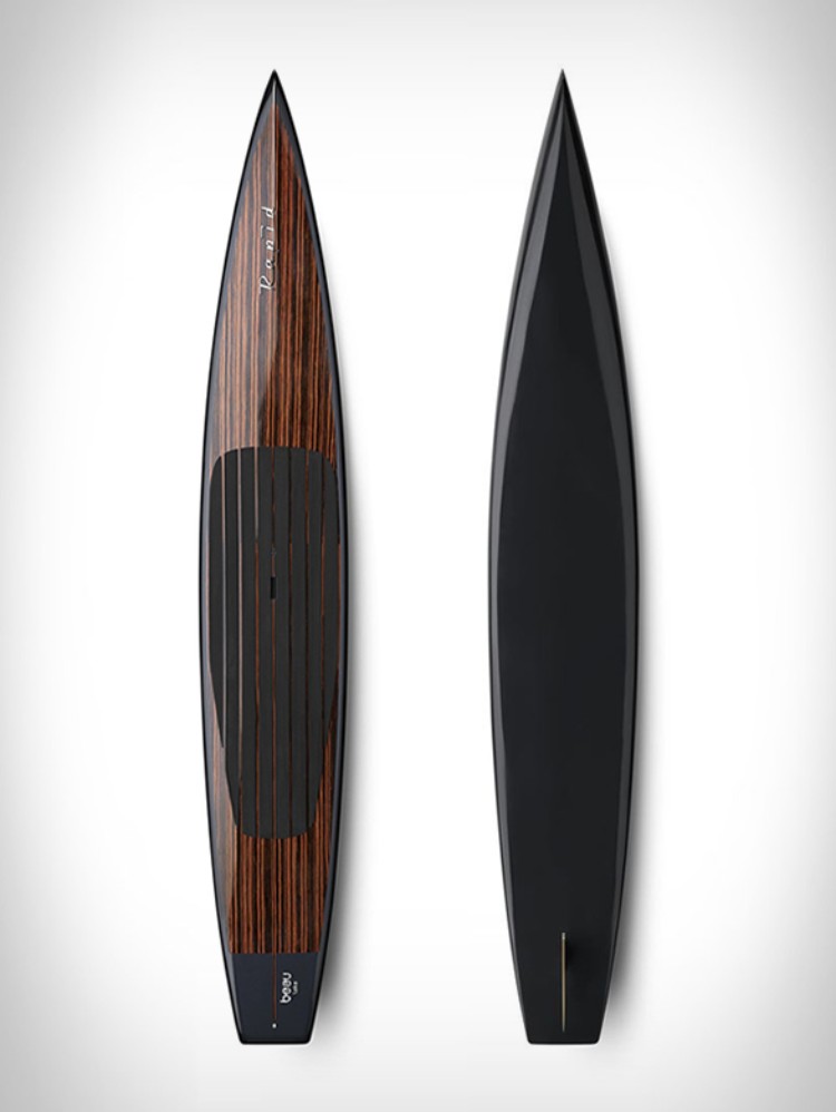 planche paddle Beau Lake modèle luxueux en bois acajou érable Muskoka Beau Lake