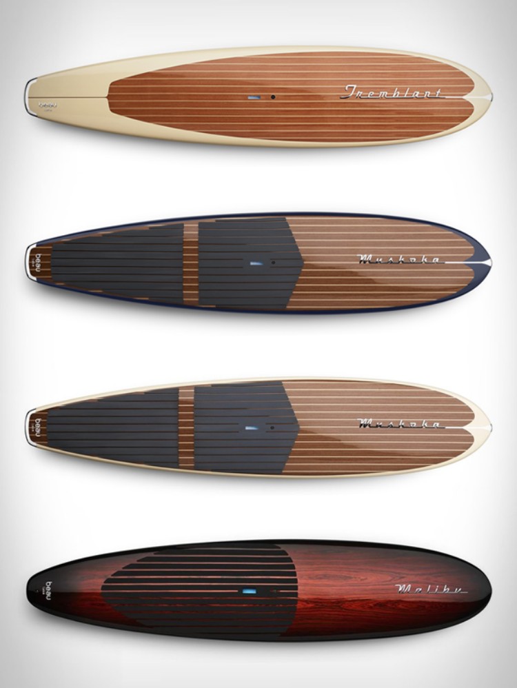 planche paddle design hors standard nouvelle génération acajou Beau Lake