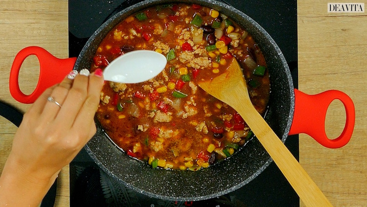 recette chili con carne preparation boeuf legumes vin rouge