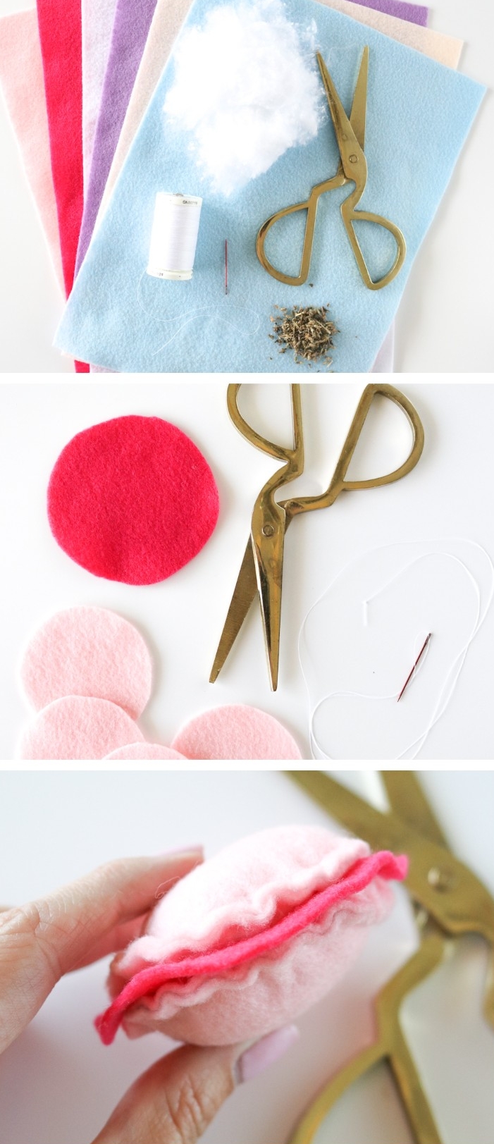DIY jouet pour chat macaron ludique fabriqué tissu lin