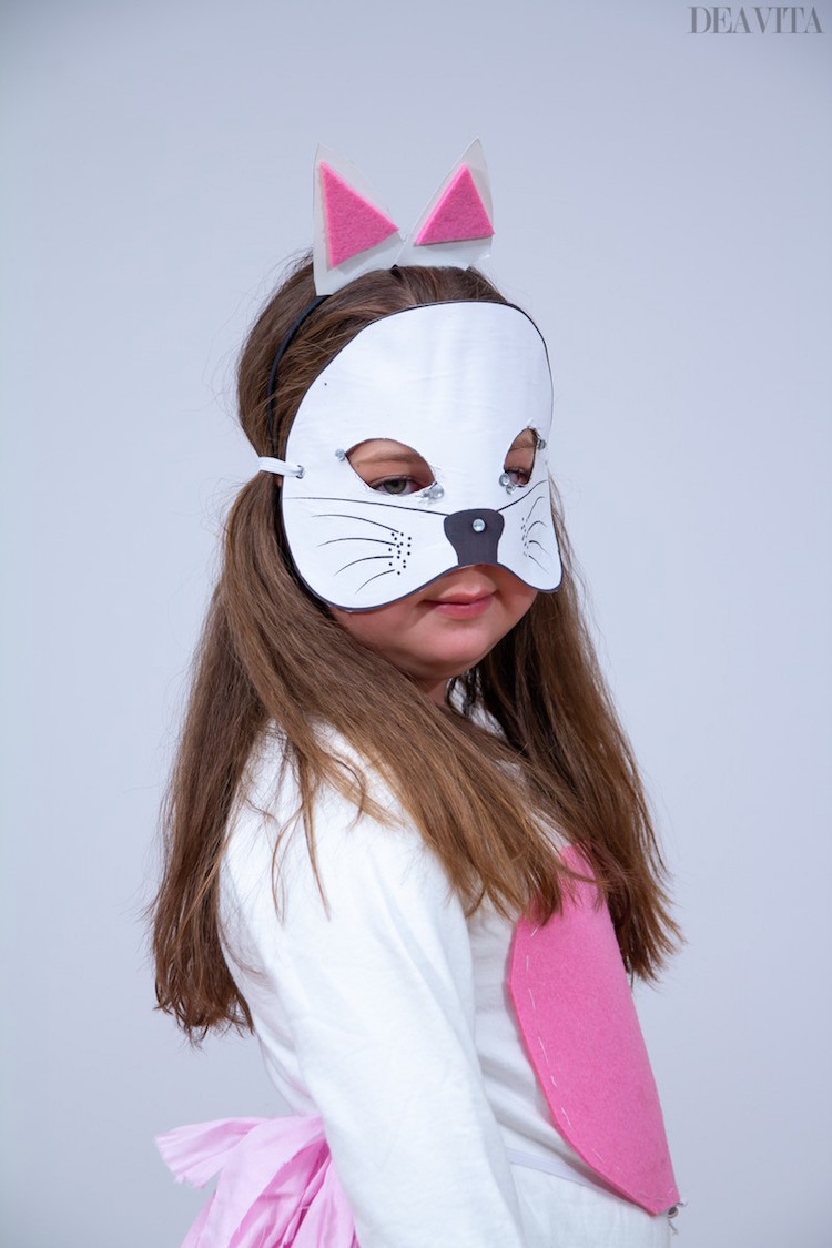 costume de chat pour fille masque oreilles