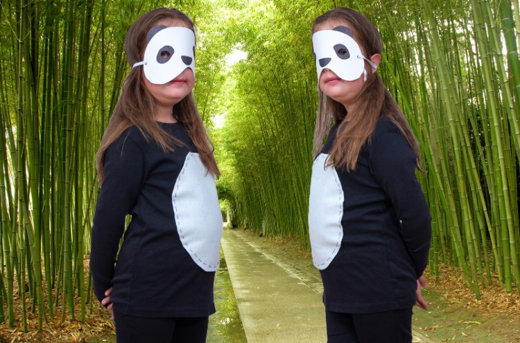 déguisement panda idée DIY Halloween look dernière minute