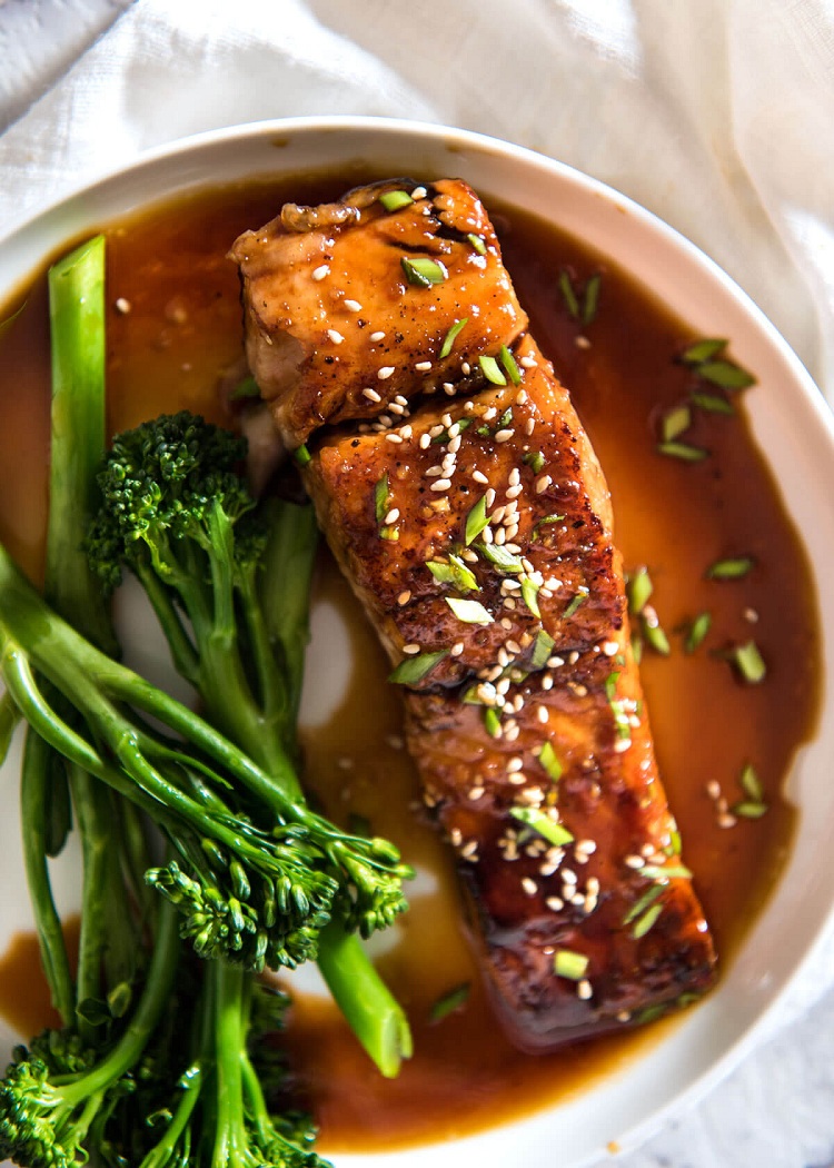manger après le sport saumon grillé