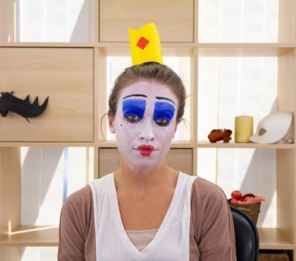 maquillage Reine de Cœur inspiré Alice pays merveilles rendu final