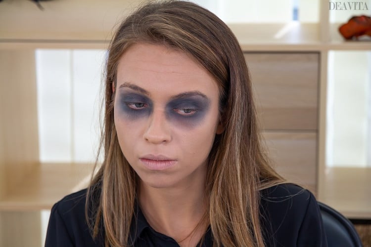 maquillage de zombie femme Halloween
