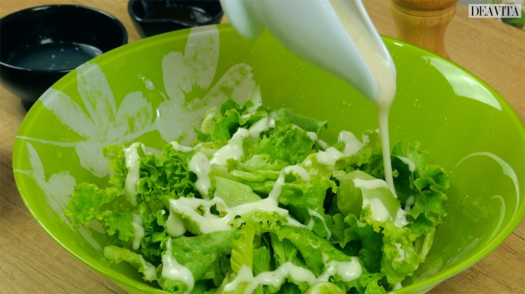 recette salade César étape par étape