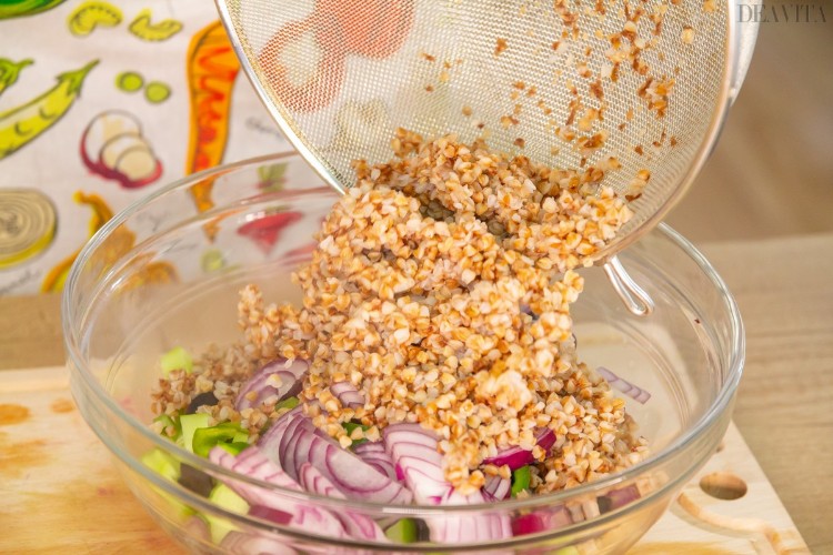 salade sans gluten sarrasin cuit recette complète étape par étape