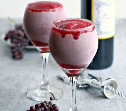 slush au vin rouge sirop sucré