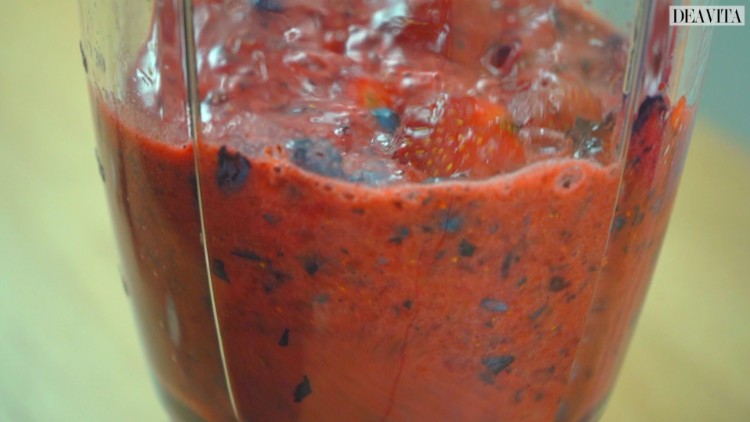 smoothie sans lait rapide facile fruits frais écrasés