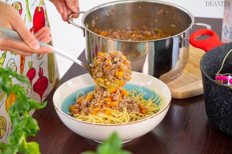 spaghetti à la bolognaise cuisson facile recette classique pas à pas